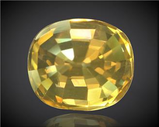 Yellow Zircon Natural Certified  4.34 CTS. ( 91928 )